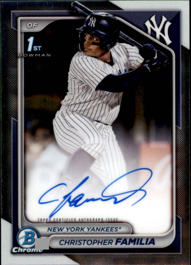 2024 Bowman Chrome #CPA-CF Christopher Familia Prospect Autographs