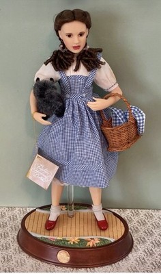 Franklin Mint Dorothy Musical Portrait Doll Wizard Of Oz Works Box COA Toto