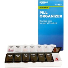 Weekly Pill Box Organizer 7 Day Medicine Storage Case 2 Times a Day Daily AM PM