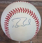 BARRY BONDS SIGNED OAL BROWN BASEBALL PIRATES GIANTS