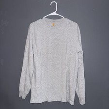 Carhartt Original Fit Long Sleeve T-Shirt   Men  s S   Heather Gray