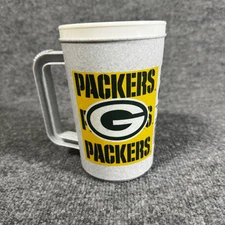Betras USA Vintage NFL Green Bay Packers  Super Thermo Tavel Mug 22 Oz No Lid