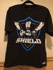 WWE The Shield T-Shirt XL Roman Reigns Seth Rollins Dean Ambrose Jon Moxley WWF