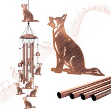 German Shepherd Dog Wind Chimes for Outside,Dog Gifts for Women Men/Memorial/...