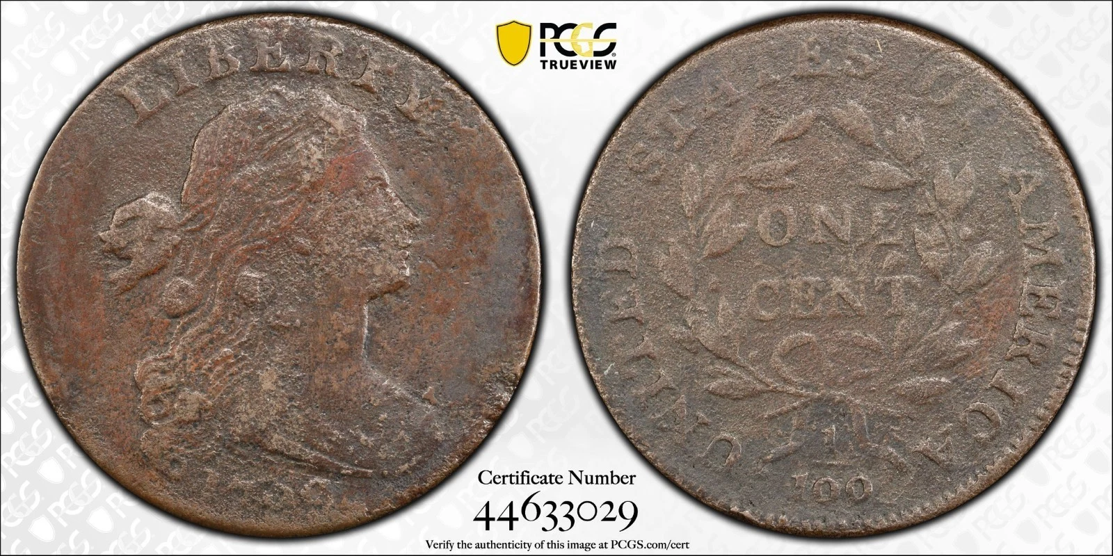 1799 S-189 Draped Bust Large Cent 1C PCGS VF Detail Tooled Better Date