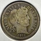 1912 10C Barber Dime (89157)