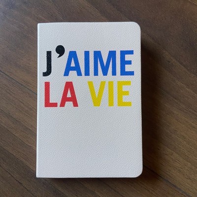 Clare V. for Anthropologie J'Aime La Vie White Leatherbound Journal