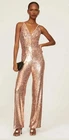 Dress The Population Gold Sequin Charlie Jumpsuit Sleeveless Romper XS NEW $318