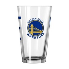logobrands NBA 16oz Overtime Pint Glass (Golden State Warriors)