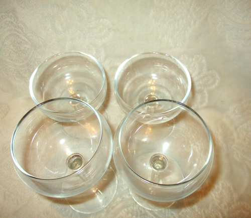 Vintage~Vasos de vino~Vaso transparente~2 tamaños~4 piezas. - Imagen 8 de 10