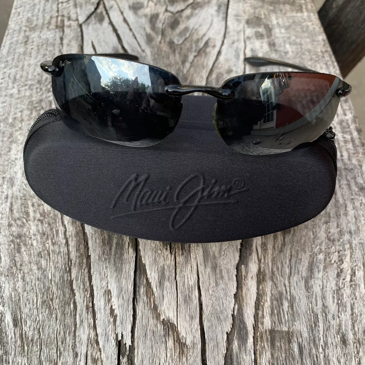 Maui Jim MJ Sport Sunglasses Turtle Bay Mj-411-02 Polarized Mens W/ Case  Vintage