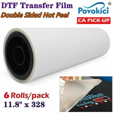 PICK-UP 6 Rolls 11.8" x 328FT Direct to Film Transfer Film Double Sided