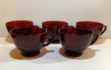 Vintage Anchor Hocking Royal Ruby Red Glass C...