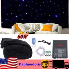 3 4 M Led Backdrop Curtain White  Blue Starlight Background Stage Curtain