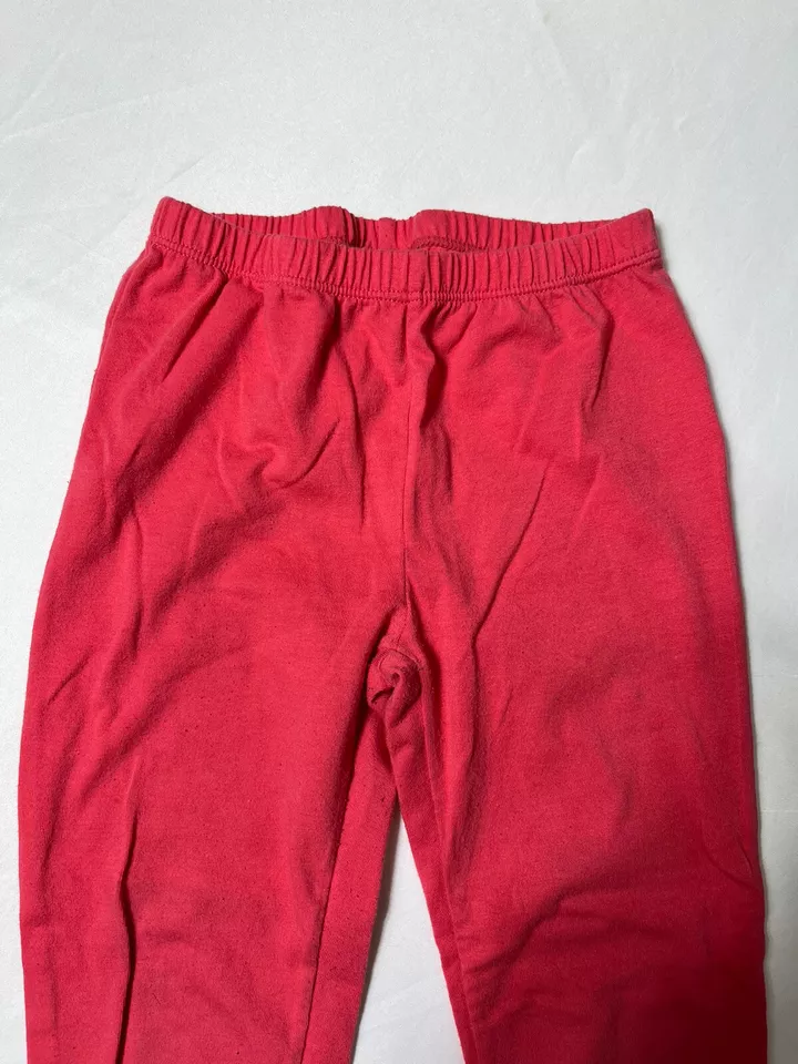 Leggings femininas Tommy Hilfiger vermelha tamanho 5 logotipo Tommy perna esquerda inferior #B-928 - Imagem 2 de 4