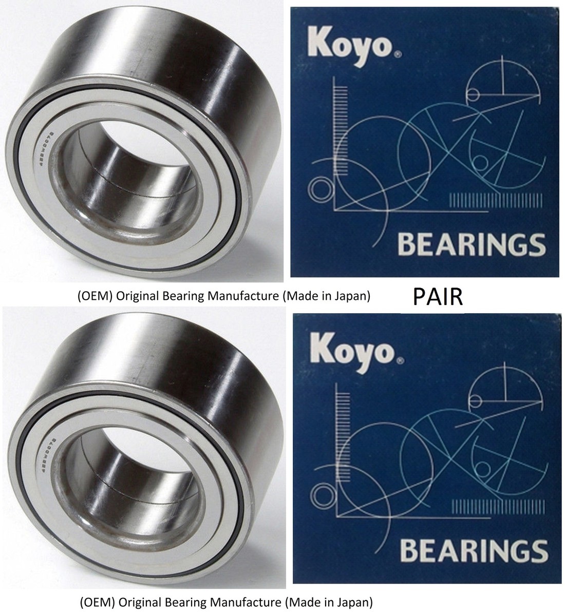 ECCPP Front 5 Lugs Wheel Bearing And Hub Assembly For 1995-2000 Cirrus - View #10