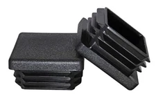 4x Plastic Rubber Square Plug for Metal Pipe Tubing Caps, Chair Glides, 2"