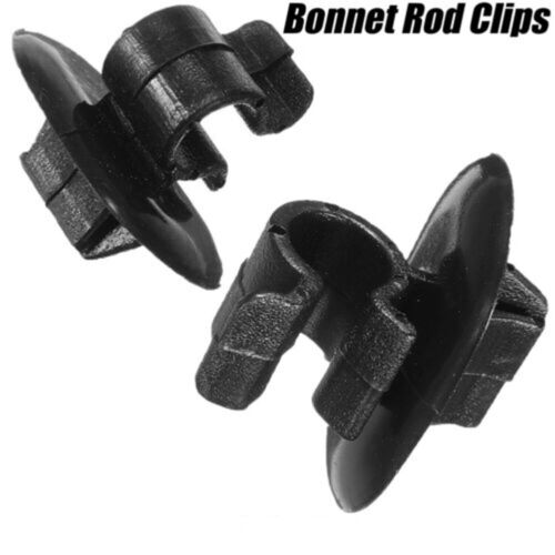 Clips Bonnet Stay 2pcs/set Black Brand New High Quality For Vivaro - Imagen 1 de 9