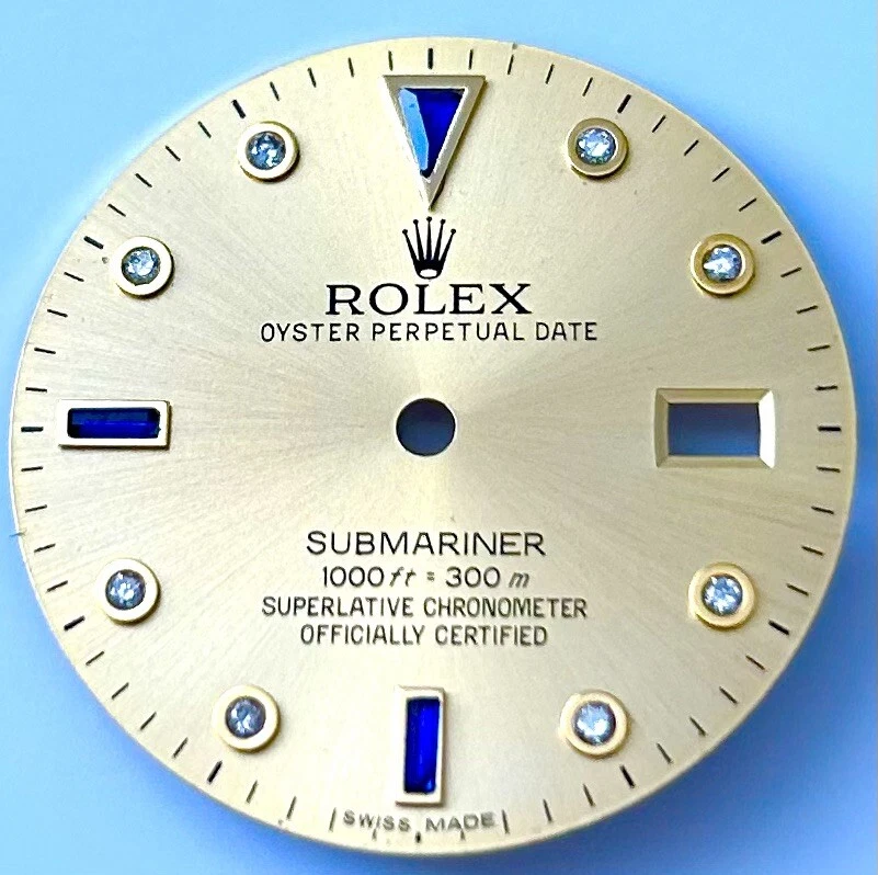 Rolex submariner top champagne serti dial