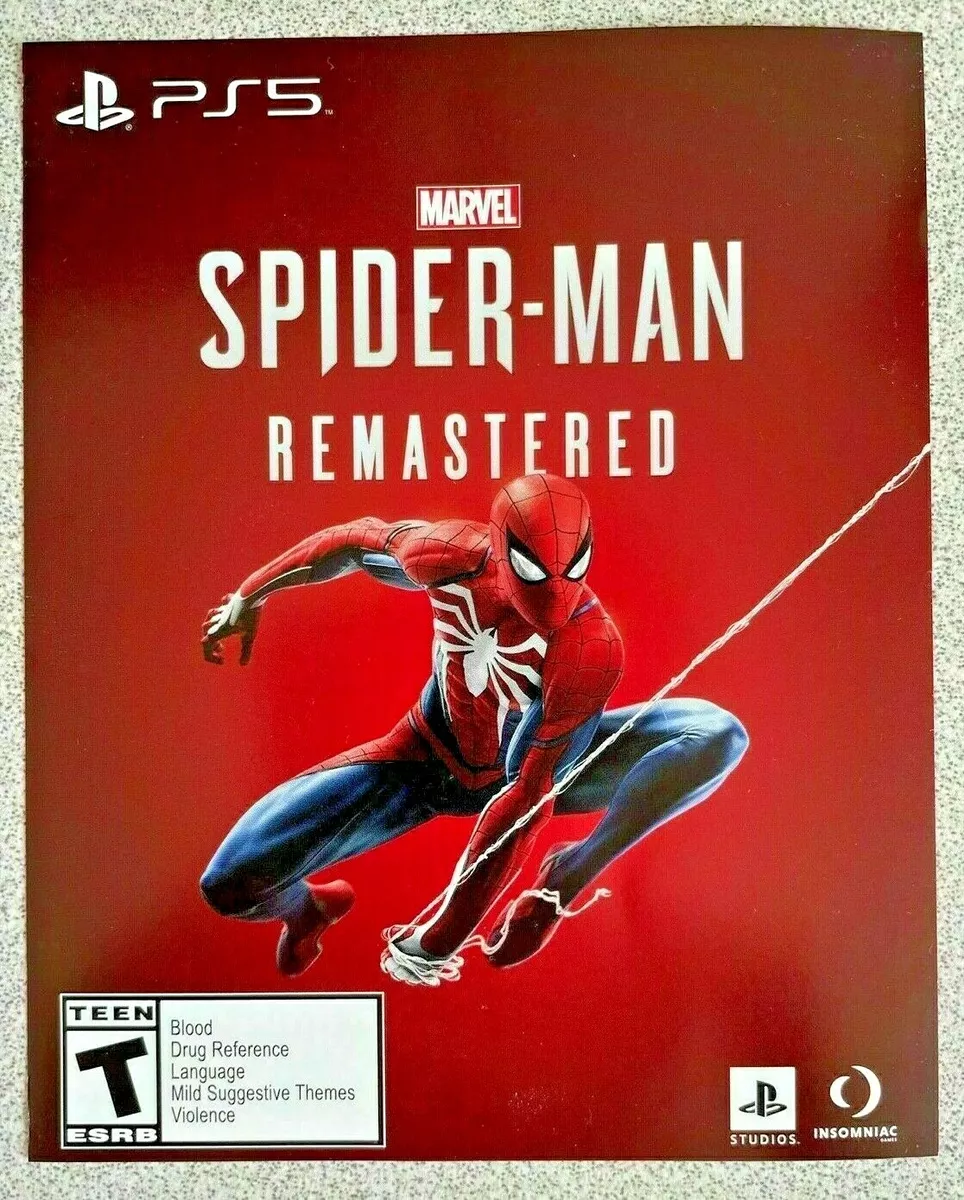 PS Store: Marvel's Spider-Man Remastered disponível para a PS5