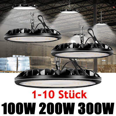 LED UFO Hallenbeleuchtung Industrie Werkstatt Strahler High Bay Hallenleuchten