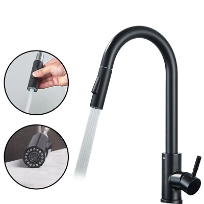 Rubinetto Lavabo Con Doccetta Estraibile - Acciaio Inox, Monocomando, Per Bagno Moderno