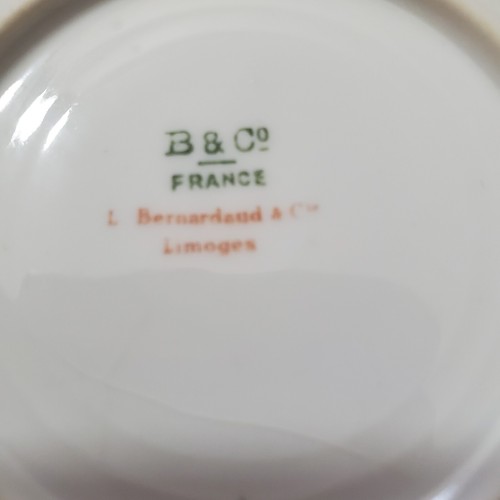Limoges Demitasse Espresso Tea Cup & Saucer B&C Bernardaud 14k Trim Bone China - Picture 9 of 13