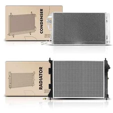New Radiator & AC Condenser Cooling Kit for Hyundai Elantra Coupe Kia Forte Koup