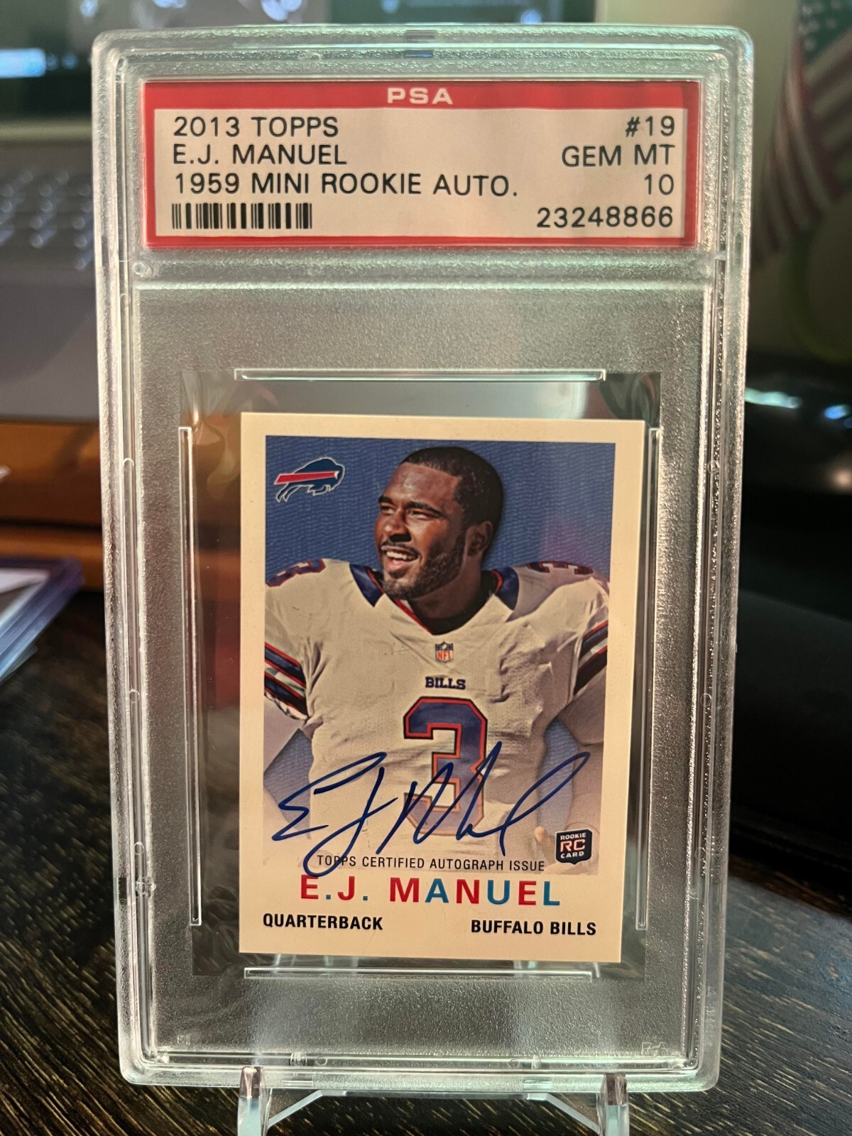 EJ Manuel Topps 1959 Mini Rookie Autographs #19 Base