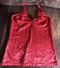 Ruby Ribbon 32 Allure Red cami Retired Level One Lingerie, Lot of Two