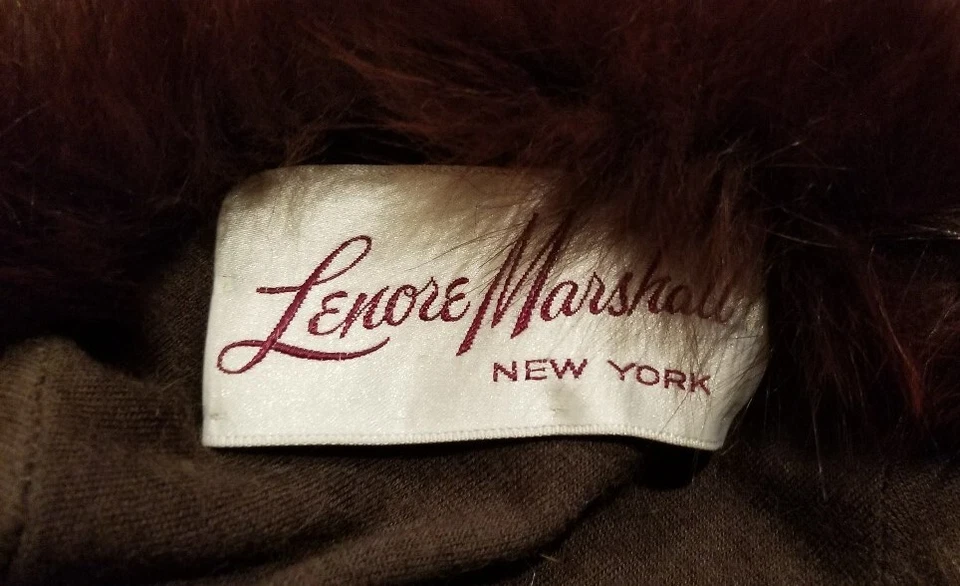 Chapéu de lã Lenore Marshall com pele de raposa completa - Imagem 2 de 3