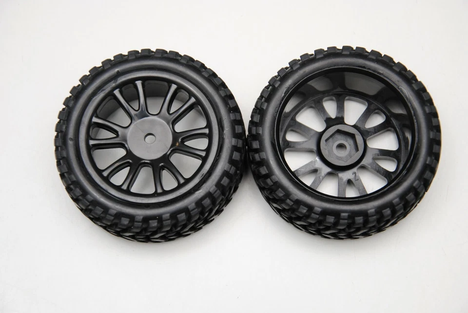 Ruote 1/16 Complete off-road Cerchio Nero Himoto Esagono Interno 12mm 19220BL - Immagine 3 di 4