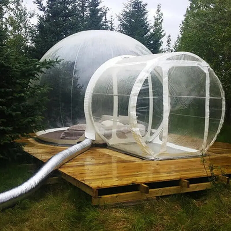Clear Outdoor Air Inflatable Bubble Tent Event Transparent Glamping Camping  Big | eBay