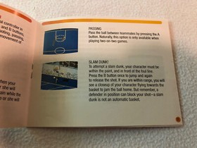 Hoops Basketball Instruction Manual Booklet Only NES Nintendo