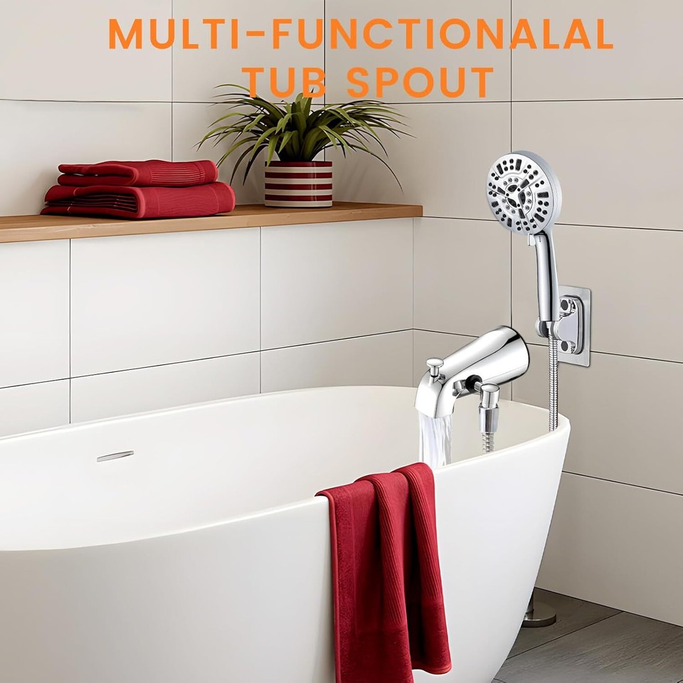 Slip On Tub Spout with Diverter, Bathtub Faucet with Shower Diverter eBay