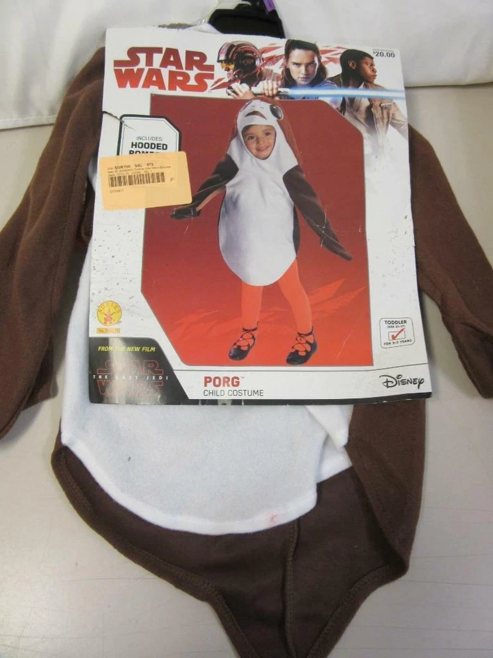 Juego de mameluco y medias con capucha disfraz de Halloween Star Wars para niños pequeños 2T-3T Foto 2 de 3