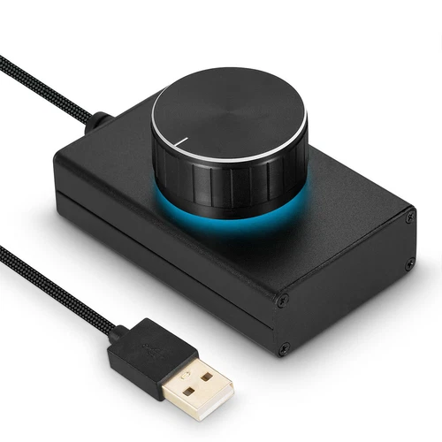 Mini USB Volume Controller for Computer Speaker One Key Mute Lossless Audio Knob