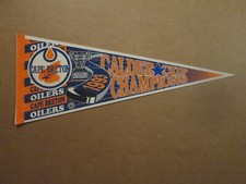 AHL Cape Breton Oilers Vintage Defunct 1992-93 Calder Cup Champions Pennant