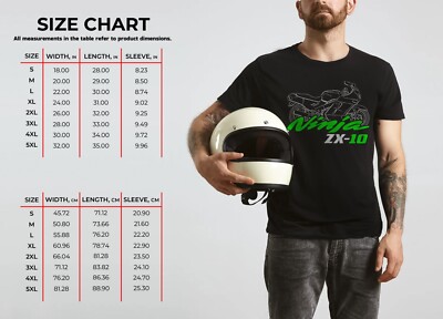トップス n Kawasaki Ninja ZX-10 Tomcat 1988-1990 - Motorcycle T-Shirt for