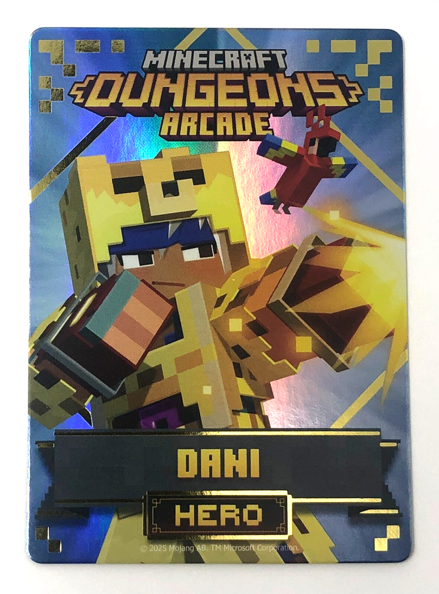 Minecraft Dungeons Arcade Series 4 (#108 Hero: Dani) FOIL Card | eBay