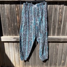 80s 90s Sunwear Gear Surf Parachute Baggy Pants tag XL 32-36" hidden gecko print