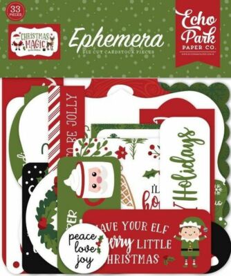 ECHO PARK'' CHRISTMAS MAGIC'' EPHEMERA DIE CUTS  SCRAPJACK'S PLACE