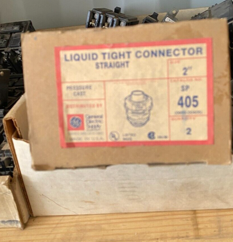 GE HALEX LIQUID TIGHT CONNECTOR SP 405 2 INCH STRAIGHT. NEW - Picture 2 of 2