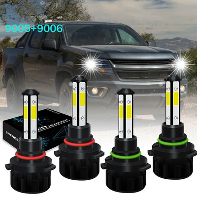 For 2004-2012  Colorado GMC Canyon 4x LED Headlight Bulb High Low Beam Kit