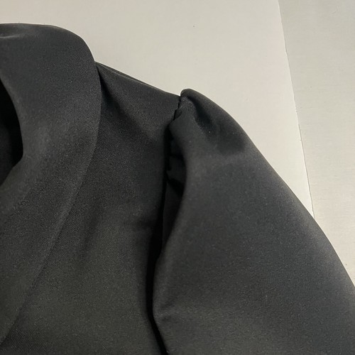 Grace Karin NWT Black Pullover Blazer ruffle bottom stretch cuff women's Large - Picture 9 of 10