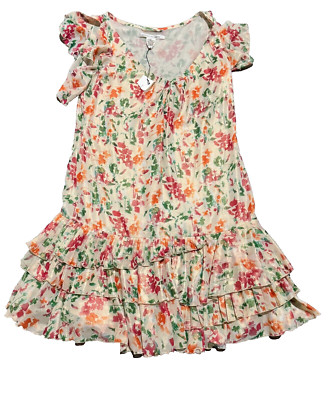 Diane Von Furstenberg Dress Size 8 Lupe Rainbow Garden Floral New- No belt