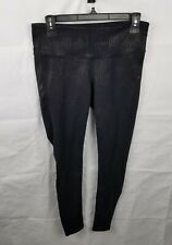 Athleta Leggings Women's M Black Crackle Chaturanga Active Training Gym 159874