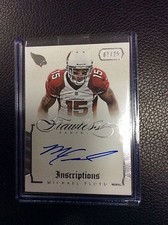 2014 Panini Flawless Michael Floyd 7/25 Inscription Auto Autograph Cowboys
