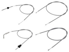 Set: 4x Bowdenzüge, Grau - Simson Mofa SL1