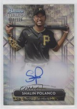 2022 Bowman Sterling Prospect Wave Refractor /125 Shalin Polanco #PA-SP Auto 0b0